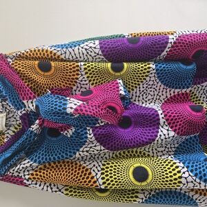 Vibrant Multicolor Patterned Skirt